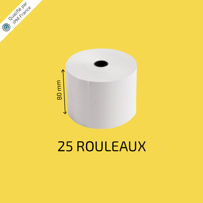 50 rouleaux/bobines papier thermique